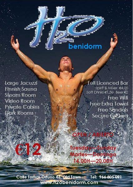 opiniones de h2o benidorm|Benidorm Gay Saunas and Bathhouses Guide 2025